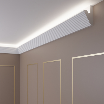 10 Meter Wandleisten Profil für indirekte Beleuchtung OL-33 LED